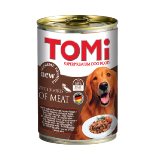 TOMI שימורים לכלבים 400 גרם בטעם מיקס