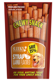 SLEEKY חטיף רצועות בטעם כבש 175 גרם