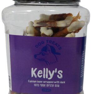 kelly's - קופסא 400 גרם עצם קלציום עטוף ברווז