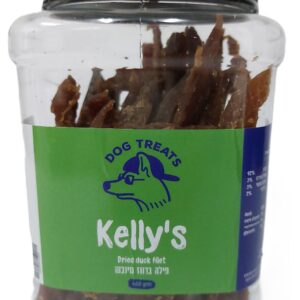 kelly's - קופסא 400 גרם פילה ברווז מיובש