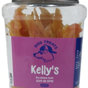 kelly's - קופסא 400 גרם טוויסט עוף מיובש