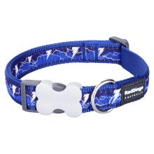 RedDingo קולר לכלב M כחול ברקים