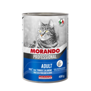 MORANDO מזון מלא במרקם פטה לחתולים 400 גרם בטעם טונה וסלמון