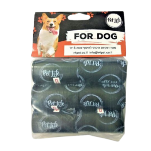 מארז שקיות איכותי לאיסוף צואה 6 יח'