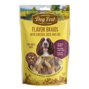 Dog Fest - חטיפי בשר עוף ברווז ודג בקלה flavor bra