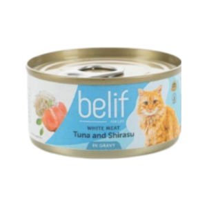 belif - מעדן בטעם טונה ושירסו ברוטב 80 גרם