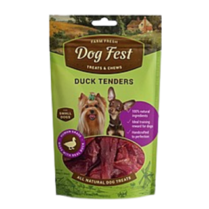 Dog Fest - חתיכות פילה ברווז לכלבים קטנים 55 גרם