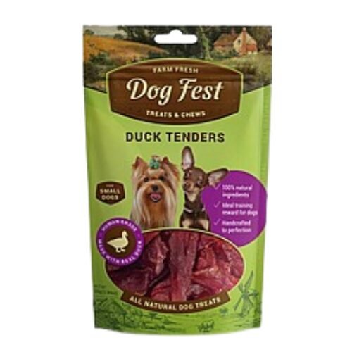 Dog Fest - חתיכות פילה ברווז לכלבים קטנים 55 גרם