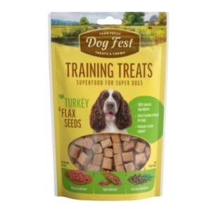 Dog Fest - חטיף אילוף הודו וזרעי פשתן 90 גרם