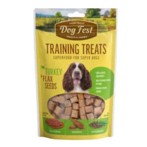 Dog Fest - חטיף אילוף הודו וזרעי פשתן 90 גרם