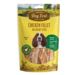 Dog Fest - חטיף פילה עוף על מקל לעיסה 90 גרם