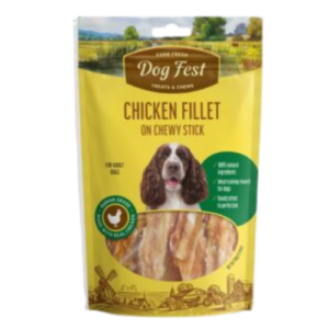 Dog Fest - חטיף פילה עוף על מקל לעיסה 90 גרם