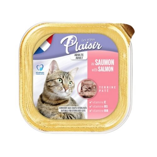 Plaisir - מעדן לחתול סלמון 100 גרם