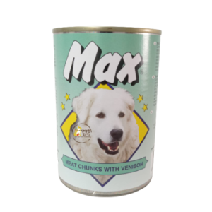 MAX שימורים לכלב בשר ציד חתיכות 410 גרם