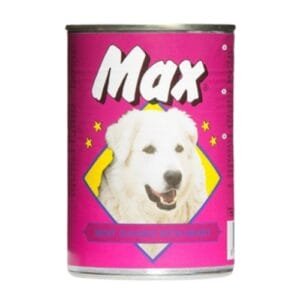 MAX שימורים לכלב לבבות חתיכות 410 גרם