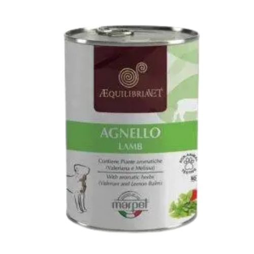 אקוליברייה שימורים לכלבים 400 גרם בטעם כבש