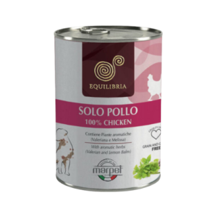 אקוליברייה שימורים לכלבים 400 גרם בטעם עוף