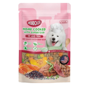 מוצ'י ארוחה ביתית לכלב בקר סלמון וסופר פוד 255 גרם