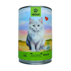 נתחים אורבן חתולים טונה ועוף 400 גרם