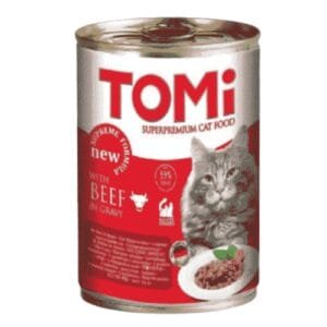TOMI שימורים לחתול בטעם בקר 400 גרם