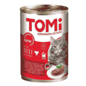 TOMI שימורים לחתול בטעם בקר 400 גרם