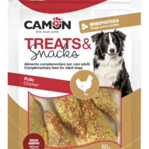 Camon חטיף שוקי עוף מצופות 80 גרם