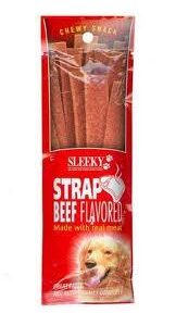 SLEEKY חטיף בשר CHEWY SNACK רצועות 50 גרם בטעם בקר