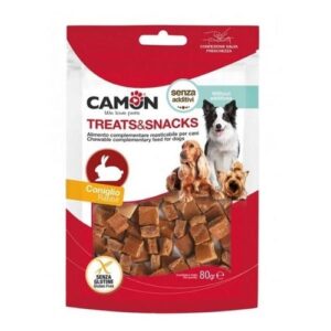 Camon חטיף קוביות ארנב 80 גרם