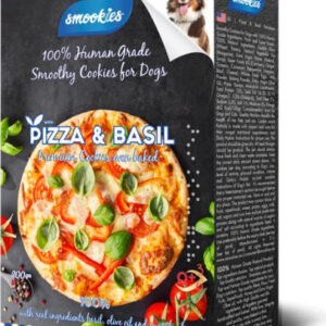 smookies - עוגיות טבעיות לכלב בטעם פיצה ובזיליקום 200 גרם