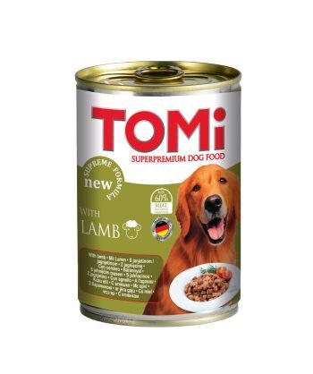 TOMI שימורים לכלבים 400 גרם בטעם כבש
