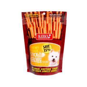 SLEEKY חטיף מקלות בטעם בקר וגבינה 175 גרם