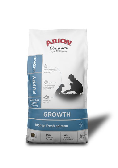 Arion אריון מדיום גורים סלמון 12 ק"ג