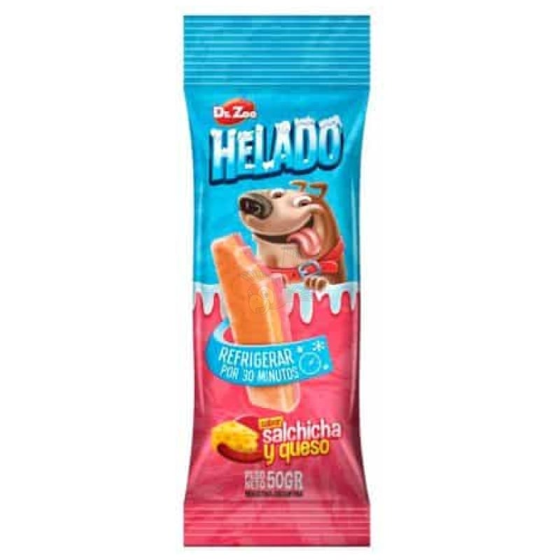 Dr Zoo Helado חטיף גלידה לכלבים בטעם נקניק וגבינה