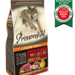 Primordial כלב בוגר באפלו ומקרל 12 ק"ג