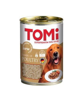 TOMI שימורים לכלבים 400 גרם בטעם עוף