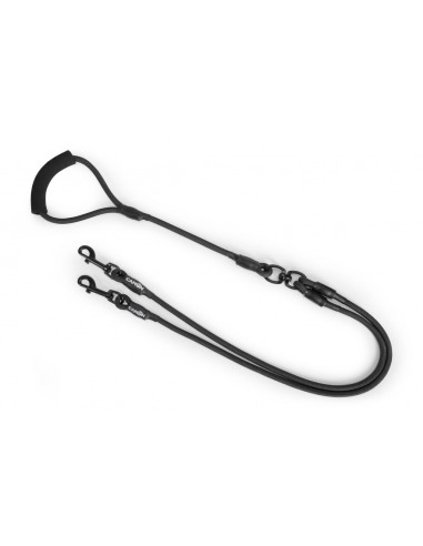 רצועה לכלב מתפצלת בורדו