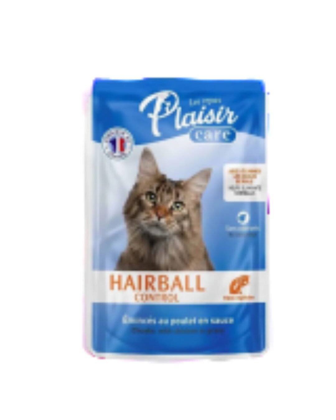 Plaisir care - פאוץ' לחתול היירבול בטעם חתיכות עוף 85 גרם