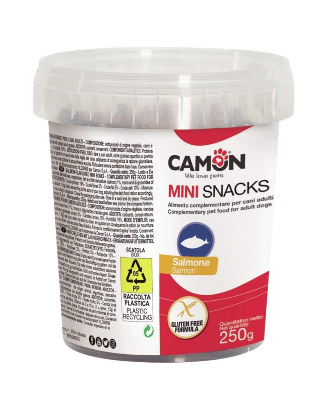 Camon חטיף מיני עצמות סלמון 250 גרם