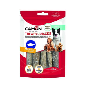 Camon חטיף גלילי עור דג קוד 80 גרם