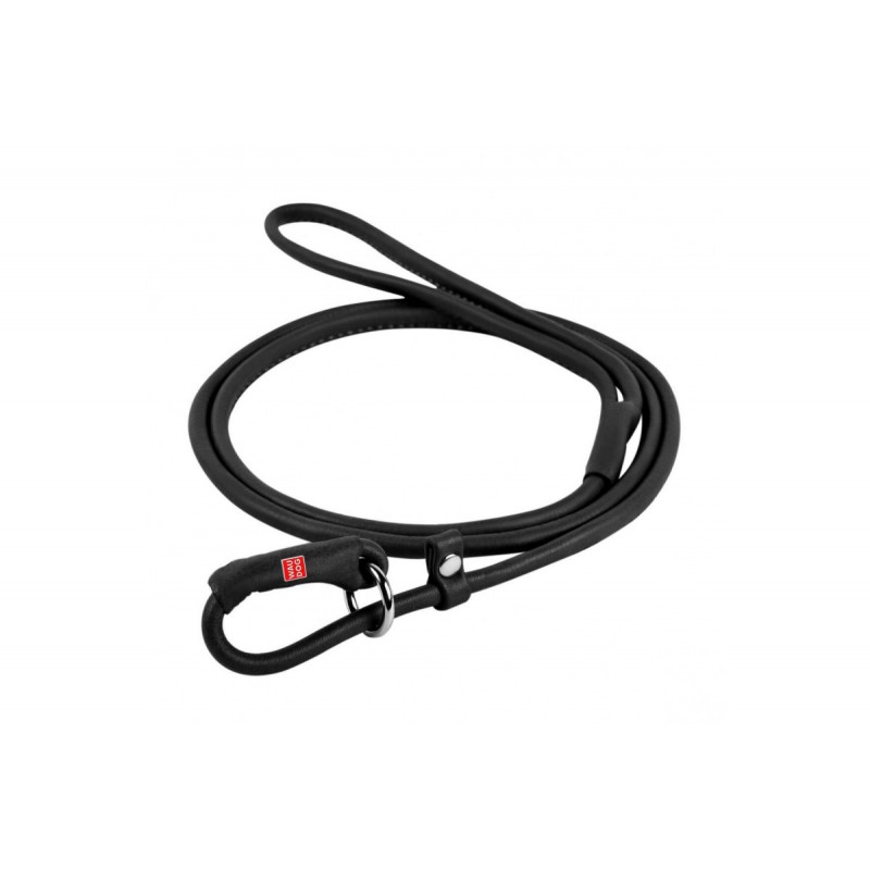 WAUDOG רצועה מעור רך 183 ס"מ 10 מ"מ שחור