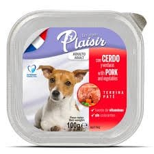 Plaisir - מעדן לכלבים בטעם חזיר וירקות 100 גרם