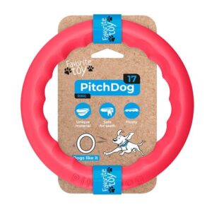 Pitch dog קוטר 17 ס"מ טבעת אימון ורודה