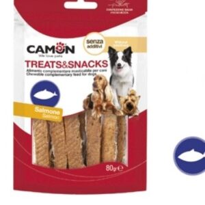 Camon חטיף רצועות סלמון 80 גרם