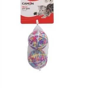 צעצוע 2 כדורי חוטים ופעמון 6 ס"מ