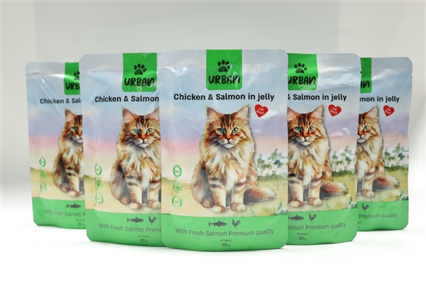 פאוץ' אורבן חתולים טונה סלמון 85 גרם