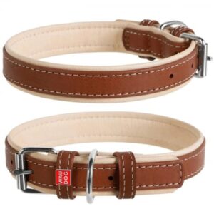 WAUDOG קולר עור חום XL