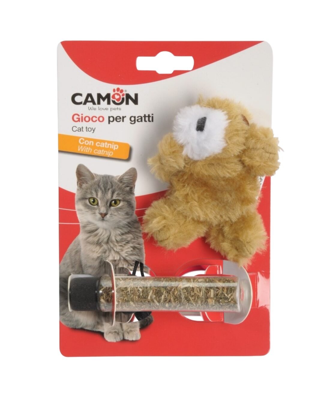 Camon צעצוע בד לחתול + קטניפ