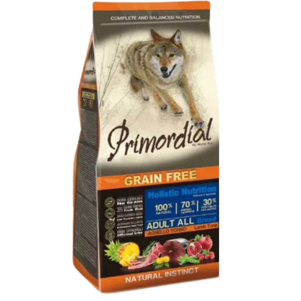 Primordial כלב בוגר טונה וכבש 12 ק"ג