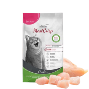 Platinum meatcrisp מזון יבש לחתולים סטרילייזד עוף 3 ק"ג