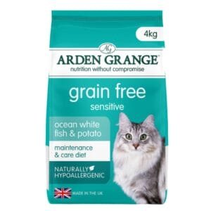 Arden Grange ארדן גרנז' לחתולים סנסיטיב בטעם דגים ותפוחי אדמה 4 ק"ג